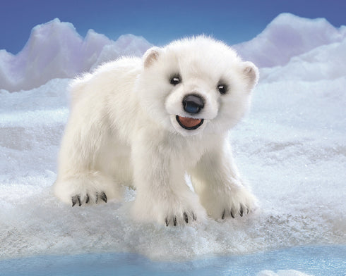 FOLKMANIS PUPPETS - Polar Bear Cub Hand Puppet